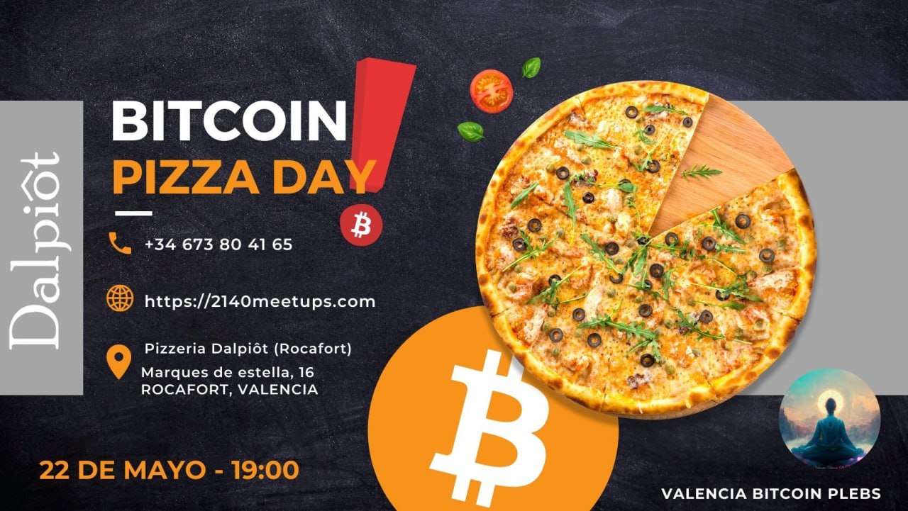Bitcoin Pizza day en Valencia